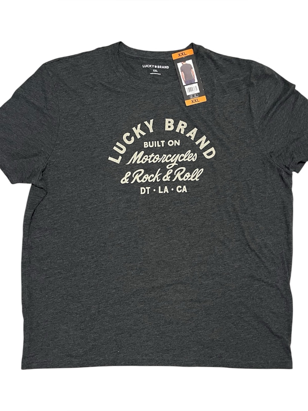 Lucky Brand Graphic Tee Black Men’s XXL New With Tag